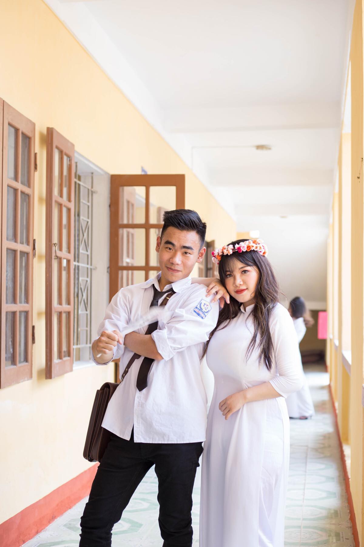 Nữ sinh Hải Dương sở hữu vòng 1 hơn 110cm chia sẻ cảm xúc lần đầu tiên mặc áo dài - Ảnh 7. Nữ sinh Hải Dương sở hữu vòng 1 hơn 110cm chia sẻ cảm xúc lần đầu tiên mặc áo dài - Ảnh 7.