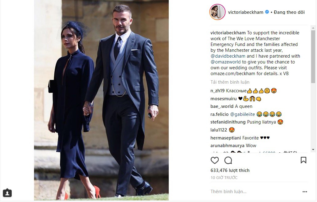 Bán đồ mặc đi dự đám cưới Hoàng gia để làm từ thiện, vậy mà vợ chồng David Beckham lại bị mỉa mai hết lời - Ảnh 2.