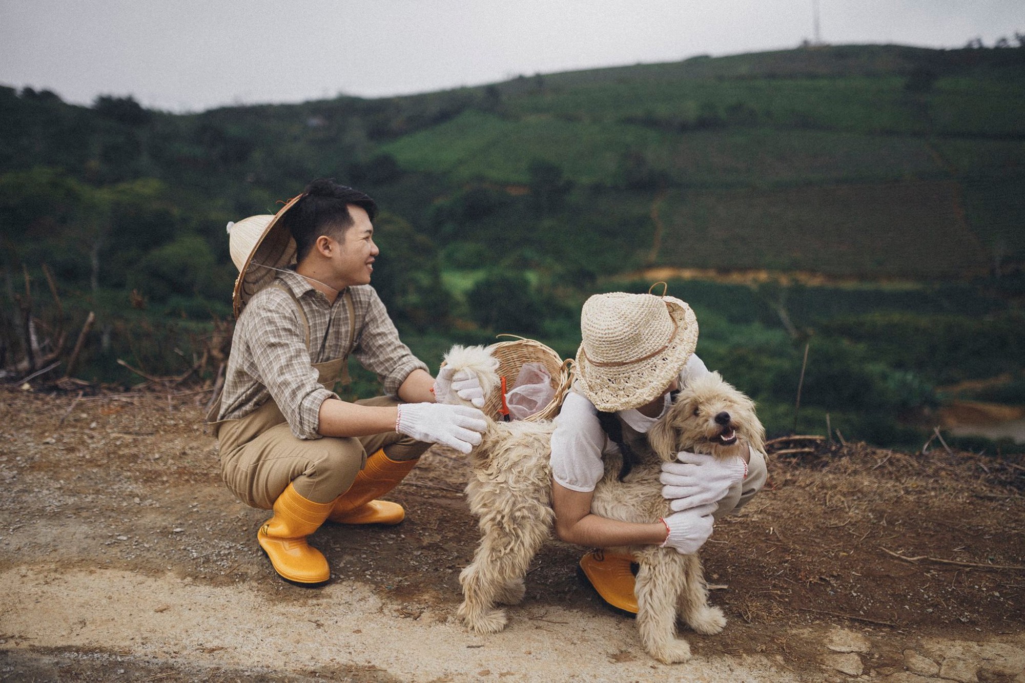 Cặp đôi trẻ đang chụp ảnh thì có chú chó ra chơi, ai dè xinh quá nên ẻm thành nhân vật chính luôn! - Ảnh 8.