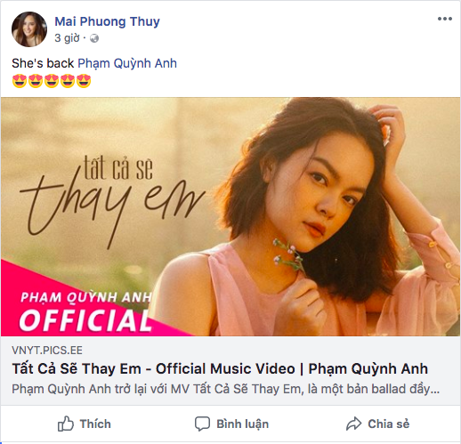 Sơn Tùng M-TP và các nghệ sĩ chúc mừng Phạm Quỳnh Anh trở lại với âm nhạc lụi tim của một thời thanh xuân - Ảnh 7.