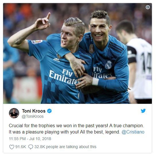 Ramos, Kroos, Bale gửi thông điệp từ biệt Ronaldo - Ảnh 4.