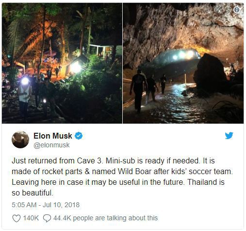 Phải chăng Elon Musk nhiệt tình tham gia giải cứu đội bóng Thái Lan để lăng xê hình tượng là chính? - Ảnh 1.