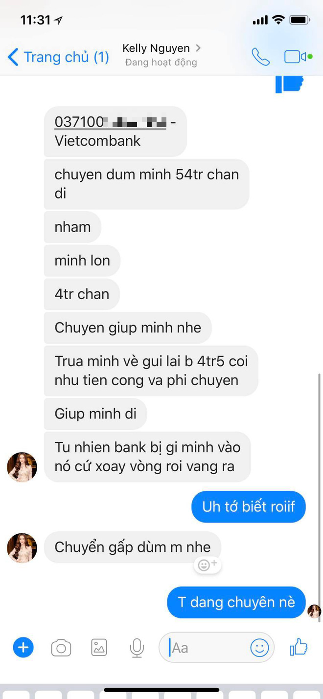 Kelly Nguyễn inbox Huyền Baby mượn tiền: Cẩn thận, là hacker đấy! - Ảnh 3.