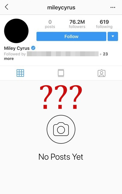 Miley Cyrus đã xoá hết mọi thứ trên instagram của mình, thuyết âm mưu gì đây? - Ảnh 2.