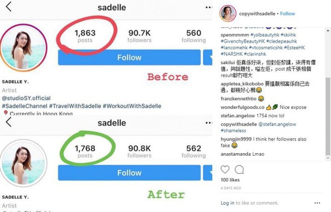 Đam mê sống ảo Instagram, hotgirl đình đám Hongkong bị bóc phốt dùng ảnh mạng mà nhận là ảnh mình - Ảnh 8.