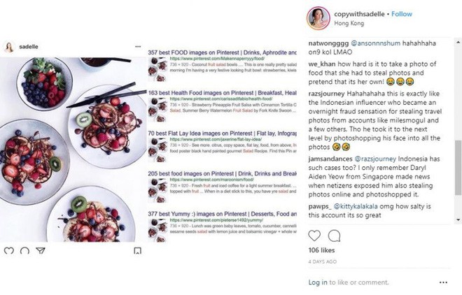 Hot Instagramer Hồng K&ocirc;ng x&oacute;a vội 95 b&agrave;i đăng sau khi bị ph&aacute;t hiện d&ugrave;ng ảnh tr&ecirc;n Google - Ảnh 7.