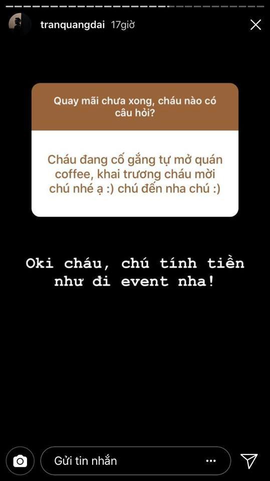 Nhờ tr&ograve; Q&A của Instagram m&agrave; mọi người mới biết c&oacute; một ch&uacute; tổng đ&agrave;i Quang Đại vừa lầy vừa t&acirc;m l&iacute; - Ảnh 4.