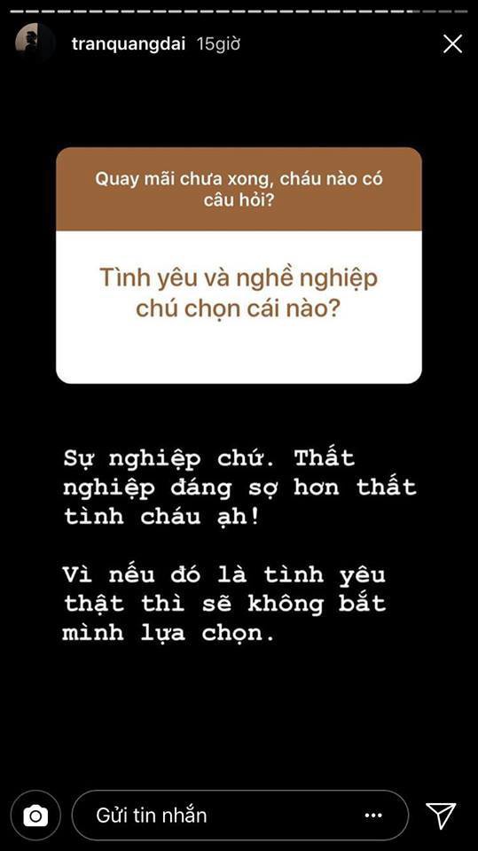 Nhờ trò Q&A của Instagram mà mọi người mới biết có một chú tổng đài Quang Đại vừa lầy vừa tâm lí - Ảnh 26.