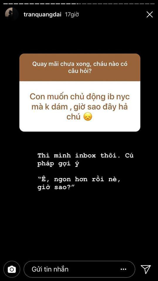 Nhờ tr&ograve; Q&A của Instagram m&agrave; mọi người mới biết c&oacute; một ch&uacute; tổng đ&agrave;i Quang Đại vừa lầy vừa t&acirc;m l&iacute; - Ảnh 34.