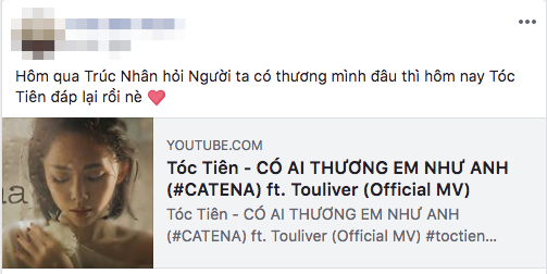 Trúc Nhân than thở Người ta có thương mình đâu, ngay lập tức Tóc Tiên đáp Có ai thương em như anh - Ảnh 3.