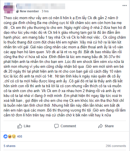 Chồng thường xuyên vào ứng dụng hẹn hò tán gái, còn nhắn tin muốn có con với bạn gái từ năm 14 tuổi, mẹ bầu hỏi có nên li hôn? - Ảnh 1.