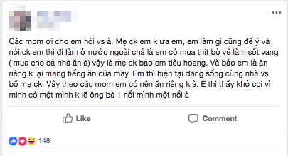 Mua thịt bò về làm sốt vang cho cả nhà ăn, nàng dâu bị mẹ chồng chê tiêu hoang phí, đề nghị ra ăn riêng dù chồng đang ở nước ngoài - Ảnh 1.