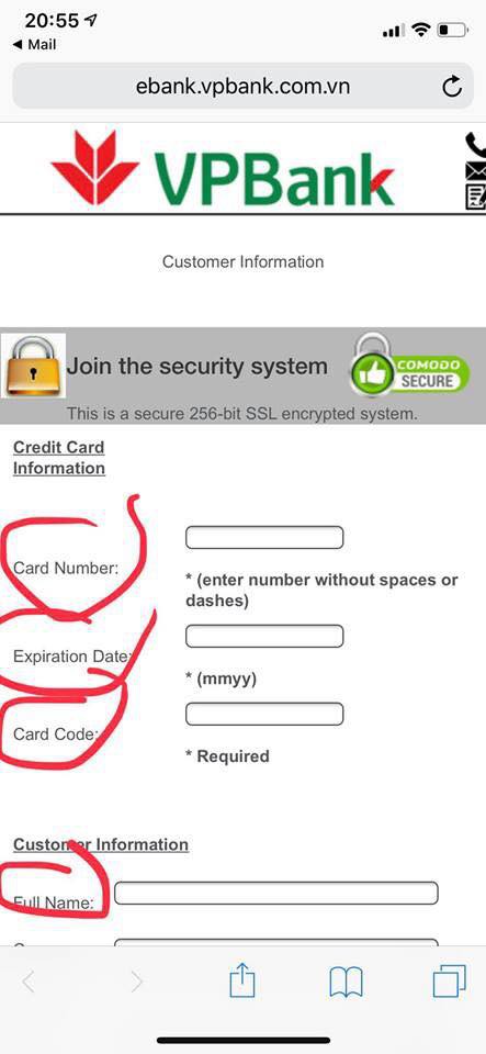 VPBank lên tiếng về email giả danh được gửi cho khách hàng để đánh cắp thông tin thẻ tín dụng - Ảnh 2.