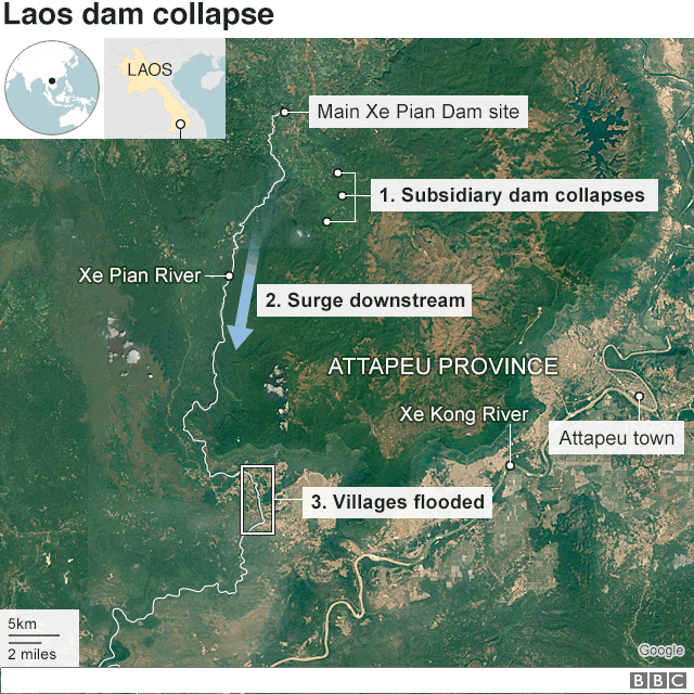 Vỡ đập thủy điện ở Lào: Toàn bộ diễn biến vụ việc - Ảnh 1.