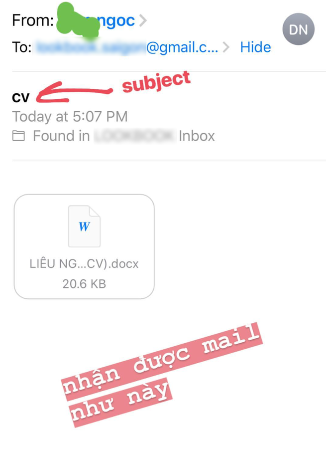 Đăng tuyển dụng, shop lớn ở S&agrave;i G&ograve;n nhận về một loạt CV kh&ocirc;ng ti&ecirc;u đề, ghi sai nơi ứng tuyển của c&aacute;c bạn trẻ - Ảnh 5.