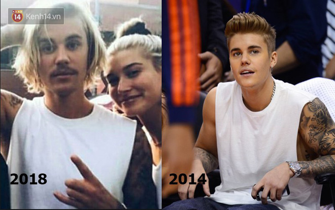 Chùm ảnh: Mặc cùng một kiểu áo nhưng ngày xưa Justin Bieber là hoàng tử, còn giờ là chúa tể của sự bô nhếch - Ảnh 2.