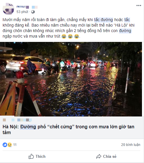 Dân công sở Hà Nội than trời trong ngày mưa ngập và tắc kinh hoàng: Có vài km mà mất tới 2, thậm chí 3 tiếng đồng hồ mới về đến nhà - Ảnh 10.