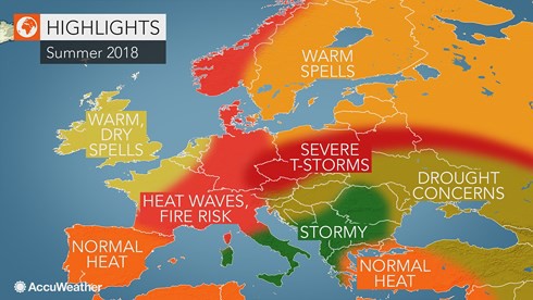 Mùa hè nóng như thiêu đốt, châu Âu hứng chịu nhiều thảm họa - Ảnh 1.