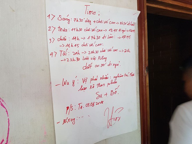 Nhiều người bất ngờ trước lịch sinh hoạt đầy khung giờ chơi với con trong nhà của trùm ma túy Nguyễn Văn Thuận - Ảnh 1.