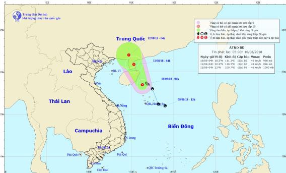 Vùng áp thấp trên biển Đông đã mạnh lên thành áp thấp nhiệt đới, cả nước mưa dông - Ảnh 1.