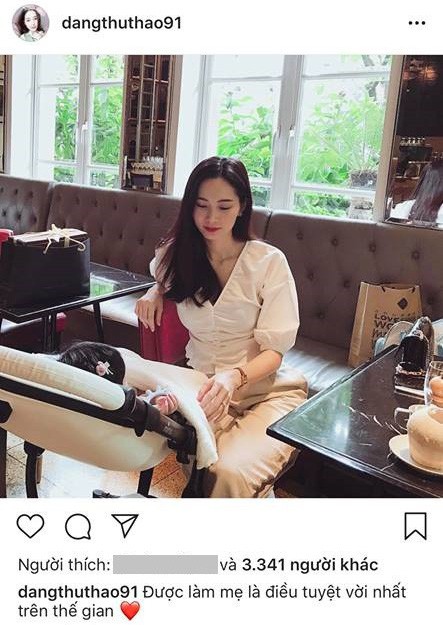 Sau 5 tháng, Hoa hậu Đặng Thu Thảo lần đầu hé lộ hình chụp cùng con gái đầu lòng - Ảnh 1.
