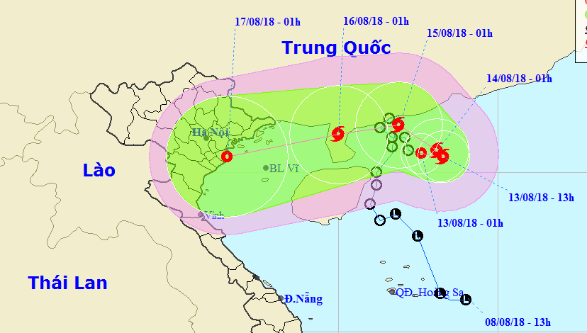 Áp thấp nhiệt đới khả năng mạnh lên thành bão, Bắc Bộ mưa lớn kéo dài - Ảnh 1.