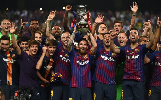 Barca giành Siêu Cúp Tây Ban Nha trong ngày Messi chính thức đeo băng đội trưởng - Ảnh 3.