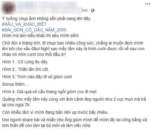 Tất cả các bộ ảnh cưới đều đẹp theo cách của nó, nhưng chắc chắn sẽ có những bức ảnh không mang lại hiệu quả như mong đợi. Tuy nhiên, điều đó không phải là vấn đề với các bức ảnh của chúng tôi. Tất cả đều là tác phẩm đẹp mắt và ấn tượng đến không ngờ.