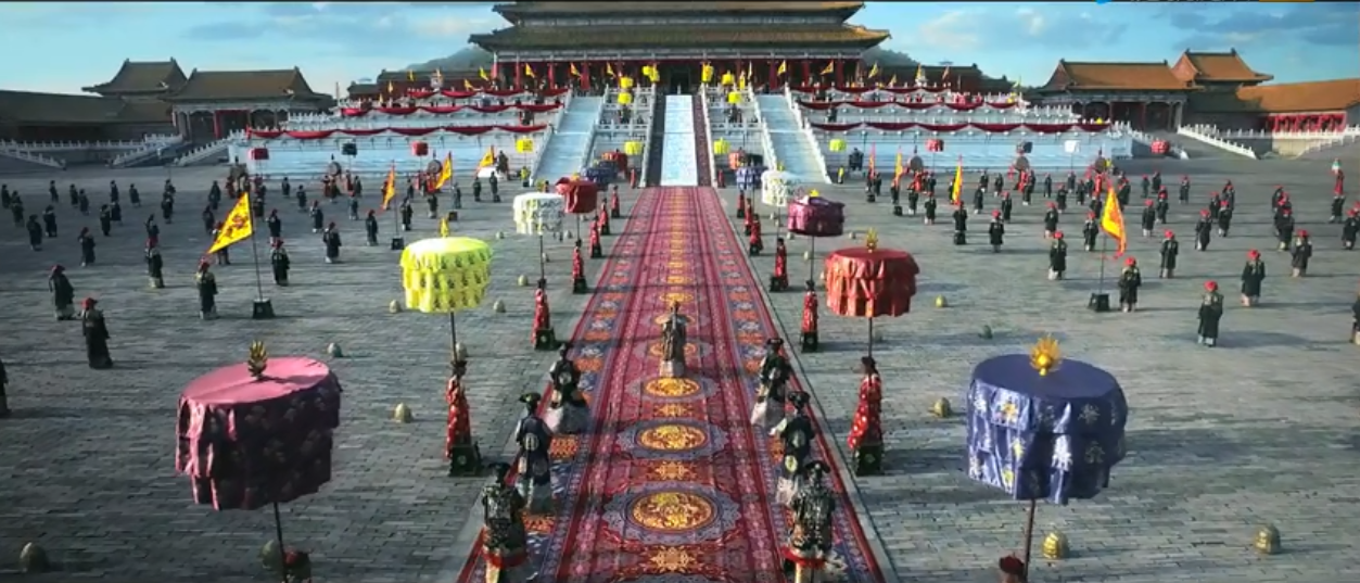 “Hậu cung Như Ý truyện” lại khoe hàng khủng: Hơn 1000 diễn viên quần chúng tập cảnh hành lễ - Ảnh 3.