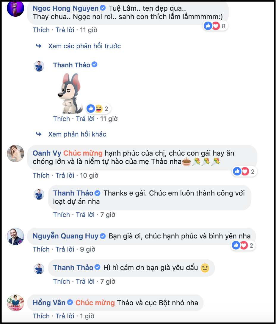 Clip: Thanh Thảo xúc động kể lại giây phút vượt cạn đáng nhớ trong ngày đầy tháng con gái nhỏ - Ảnh 2. Clip: Thanh Thảo xúc động kể lại giây phút vượt cạn đáng nhớ trong ngày đầy tháng con gái nhỏ - Ảnh 2.