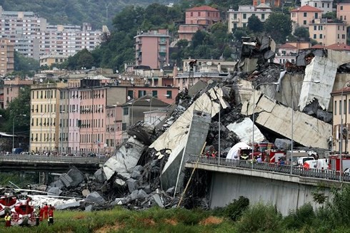 Italy có thể xây cầu thép mới thay cầu Morandi bị sập - Ảnh 1.