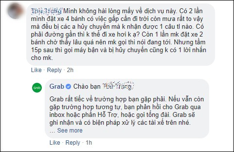 Hậu thâu tóm Uber, Grab đối mặt hàng loạt phàn nàn của hành khách về việc tài xế liên tục hủy chuyến - Ảnh 3.