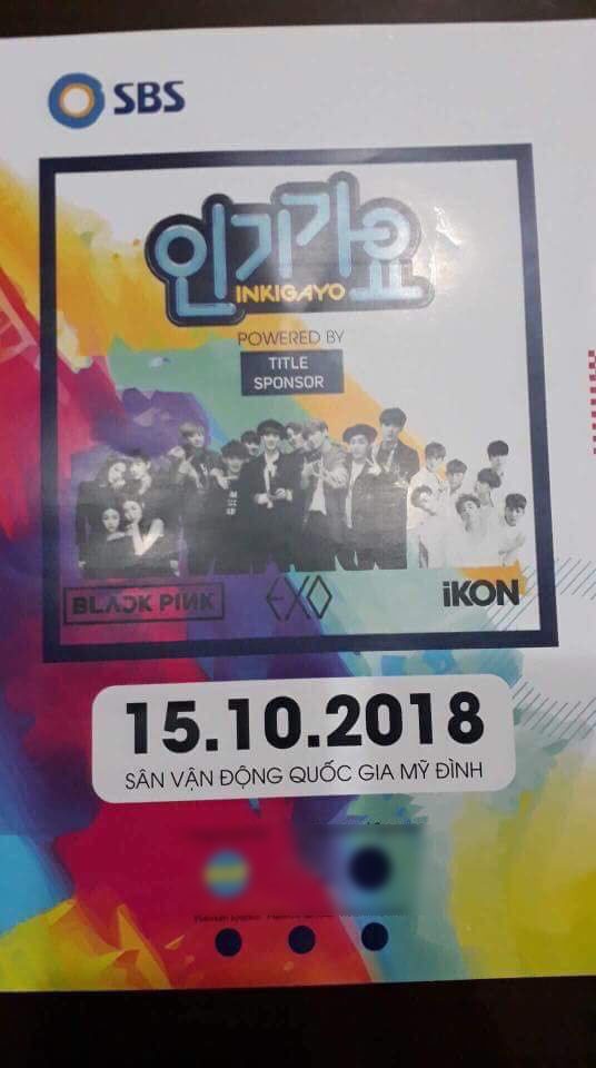 Rò rỉ ảnh kế hoạch của Inkigayo lần đầu tại Việt Nam: Black Pink, EXO tham gia, show diễn ra vào tháng 10? - Ảnh 2.