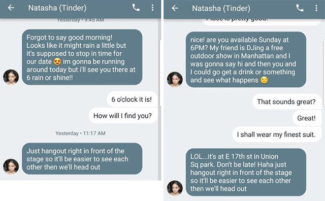 Mỹ: Tin vào nàng thơ trên Tinder, mấy trăm anh đàn ông bị lừa gặp nhau giữa quảng trường - Ảnh 1.