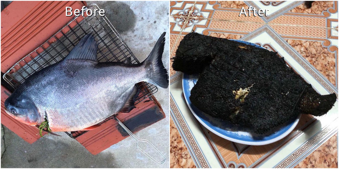 Ẩm thực hắc ám: Xuất hiện món cá nướng Bao Công đen xì từ trong ra ngoài khiến dân mạng cười lộn ruột - Ảnh 2.