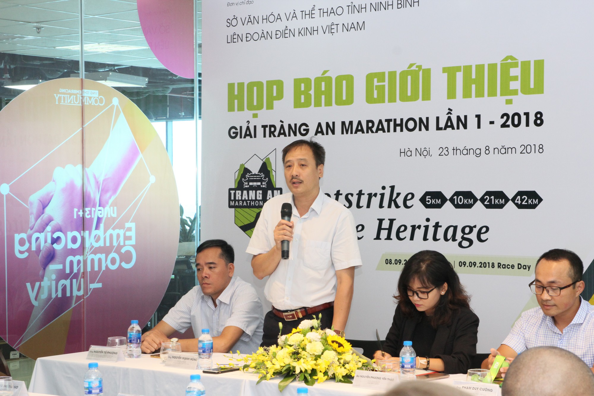 Chính thức khởi động giải chạy Tràng An Marathon 2018 - Ảnh 2. Chính thức khởi động giải chạy Tràng An Marathon 2018 - Ảnh 2.