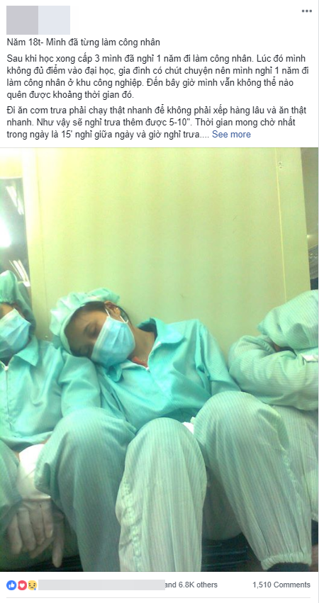 Năm 18 tuổi, m&igrave;nh l&agrave;m c&ocirc;ng nh&acirc;n - T&acirc;m sự của c&ocirc; g&aacute;i trẻ trượt ĐH, l&agrave;m việc như một c&aacute;i m&aacute;y ở khu c&ocirc;ng nghiệp g&acirc;y b&atilde;o mạng - Ảnh 1.