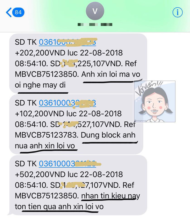 Best dỗ vợ hôm nay: Bị block mọi hướng, chồng đành chuyển khoản để gửi kèm tin nhắn làm hoà - Ảnh 1.