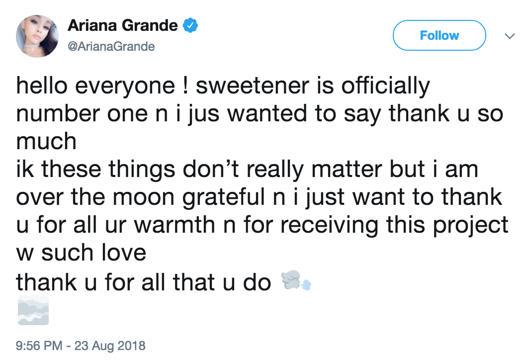 Ariana đích thị bách chiến bách thắng khi lập thành tích mới, thoát khỏi lời nguyền từng khiến Gaga - Katy flop dập mặt - Ảnh 2. Ariana đích thị bách chiến bách thắng khi lập thành tích mới, thoát khỏi lời nguyền từng khiến Gaga - Katy flop dập mặt - Ảnh 2.