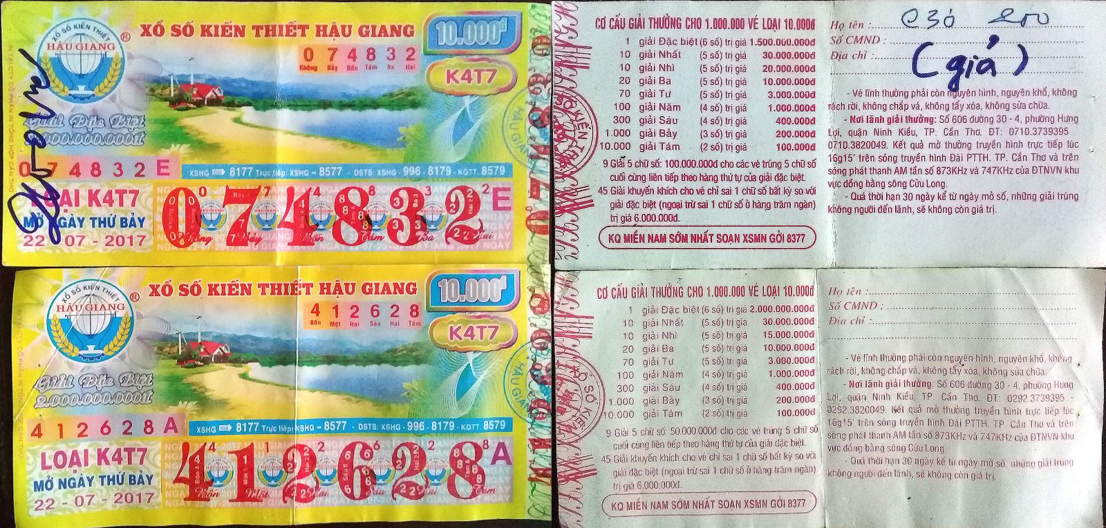 Nam thanh niên làm giả tờ vé số đặc biệt từ Bình Dương lên TPHCM lãnh thưởng - Ảnh 1. Nam thanh niên làm giả tờ vé số đặc biệt từ Bình Dương lên TPHCM lãnh thưởng - Ảnh 1.