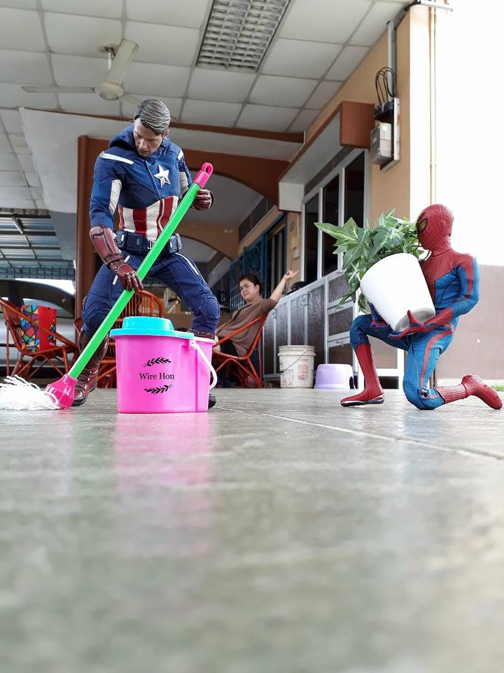 Anh chàng bắt cả Ironman, Ant-man dọn nhà cho mình chỉ với 1 mẹo chụp ảnh - Ảnh 2. Anh chàng bắt cả Ironman, Ant-man dọn nhà cho mình chỉ với 1 mẹo chụp ảnh - Ảnh 2.