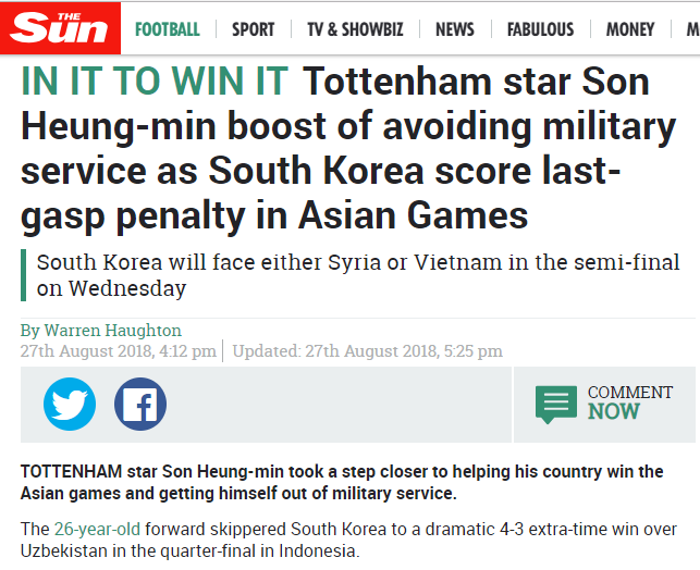Olympic Việt Nam có thể khiến Son Heung-min phải đi nghĩa vụ quân sự - Ảnh 1.