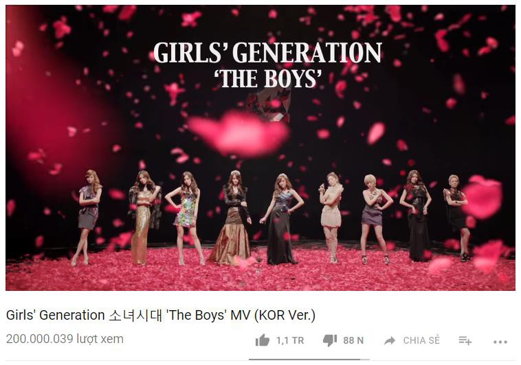 1 MV đạt 200 triệu view, SNSD giữ vững danh hiệu “bà hoàng YouTube” của các girlgroup thế hệ hai - Ảnh 1. 1 MV đạt 200 triệu view, SNSD giữ vững danh hiệu “bà hoàng YouTube” của các girlgroup thế hệ hai - Ảnh 1.