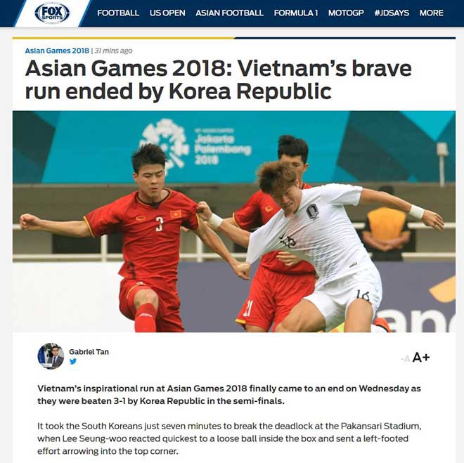 Truyền thông châu Á tiếc nuối, mong Olympic Việt Nam giành HC đồng - Ảnh 3.