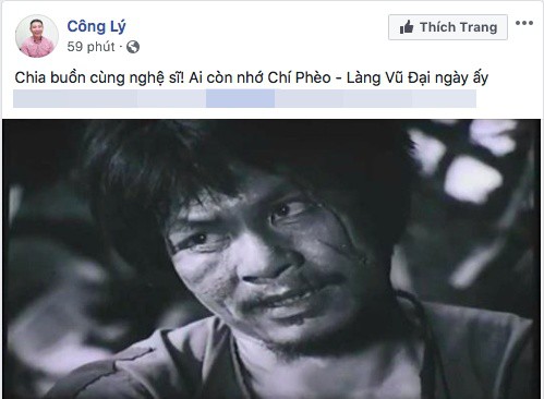 Sao Việt bàng hoàng, xót xa trước sự ra đi của Chí Phèo Bùi Cường - Ảnh 3. Sao Việt bàng hoàng, xót xa trước sự ra đi của Chí Phèo Bùi Cường - Ảnh 3.