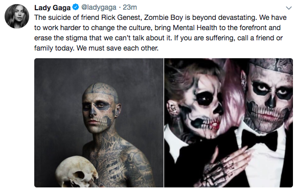 Người mẫu nổi tiếng Zombie Boy trong MV Born This Way của Lady Gaga qua đời vì tự tử ở tuổi 32 - Ảnh 3.