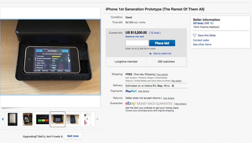 Bản thử nghiệm iPhone đầu tiên bất ngờ lên sàn đấu giá trên eBay, đã có đại gia sẵn sàng chi 300 triệu đồng để rước nàng về dinh - Ảnh 1. Bản thử nghiệm iPhone đầu tiên bất ngờ lên sàn đấu giá trên eBay, đã có đại gia sẵn sàng chi 300 triệu đồng để rước nàng về dinh - Ảnh 1.