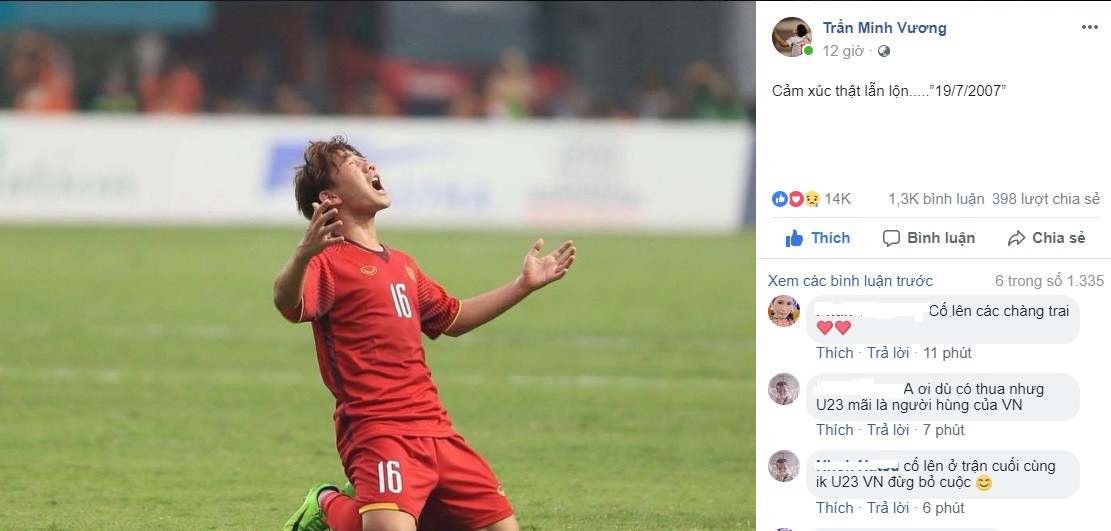 Cầu thủ Olympic Việt Nam chia sẻ gì sau trận thua Hàn Quốc? - Ảnh 3. Cầu thủ Olympic Việt Nam chia sẻ gì sau trận thua Hàn Quốc? - Ảnh 3.
