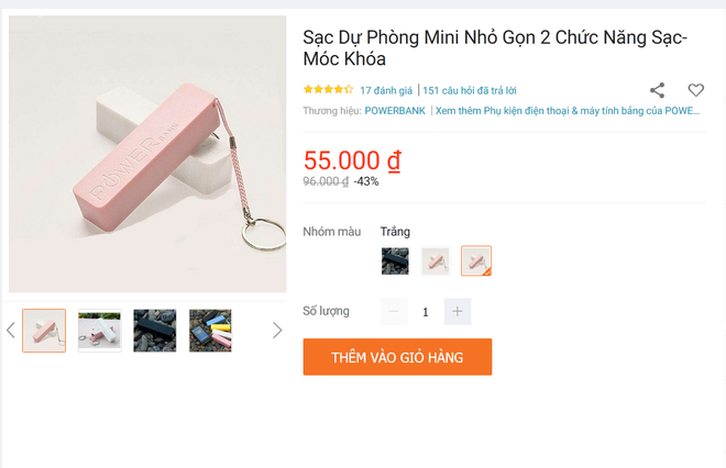 Hơn 50.000 đồng đã mua được pin dự phòng nhỏ bằng cái móc khóa, nhưng liệu có đáng tin? - Ảnh 1.