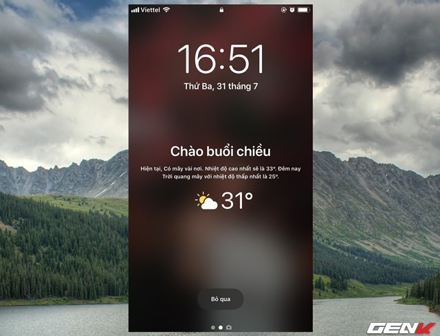 iOS 12: Cách hiển thị thông tin thời tiết trên màn hình khóa - Ảnh 8.